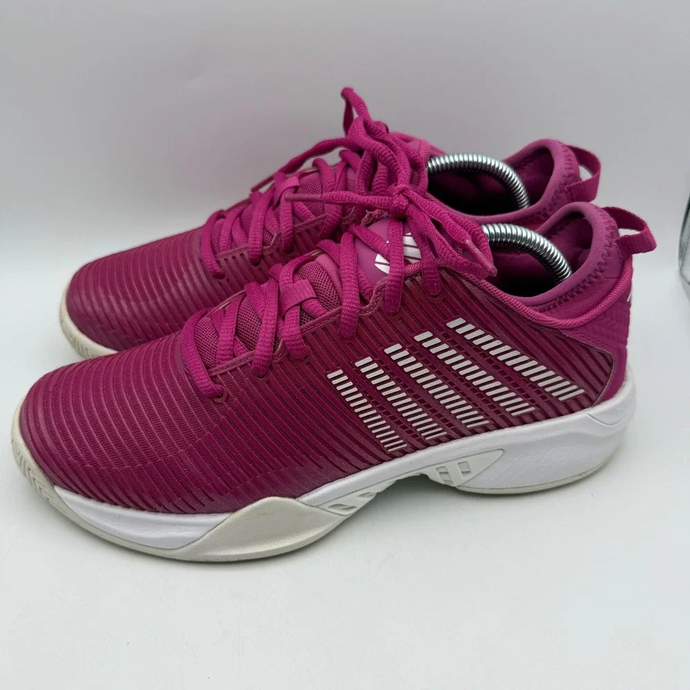 K-Swiss Hypercourt Supreme Tennis Shoes Womens 10 Magenta Pink 96615-666-M LOW